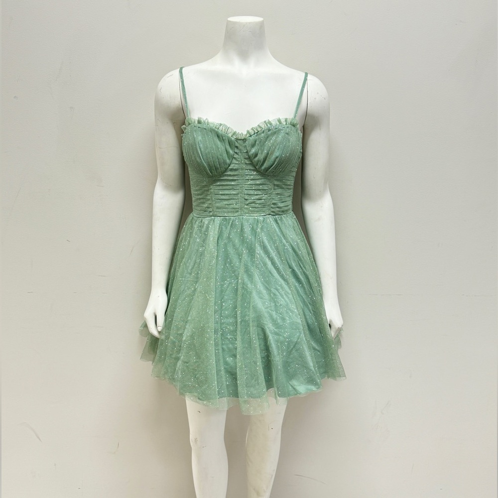 City Studio Glitter Tulle Mini Dress
